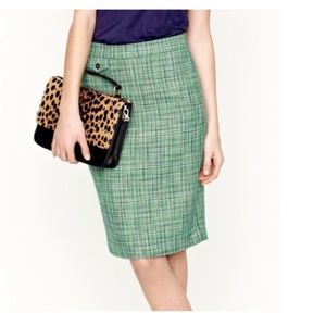 J. Crew Pencil Skirt | Blue, Green